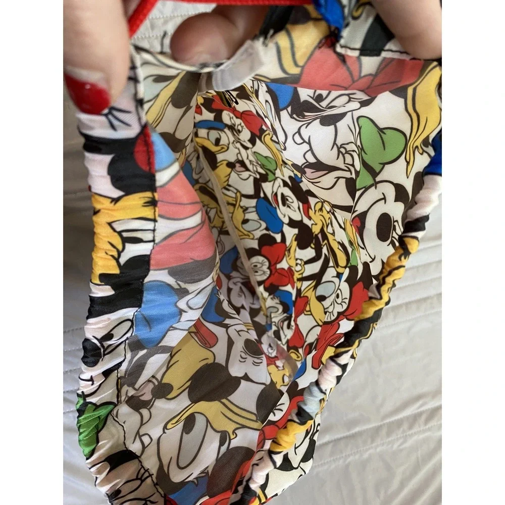 Disney Mickey & Friends Faces Drawstring Bag – Sack Gym Backpack –‎ Official